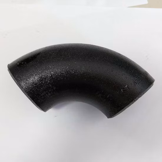 ANSI B16.9/ASTM A234 Wp11 Lr 45/60/90/180 Grad Biegung Rohrverschraubung aus schwarzem Kohlenstoff-Edelstahl, Stumpfschweißung, langer Radius, nahtloser SS-Flansch-T-Stück-Reduzierungsbogen