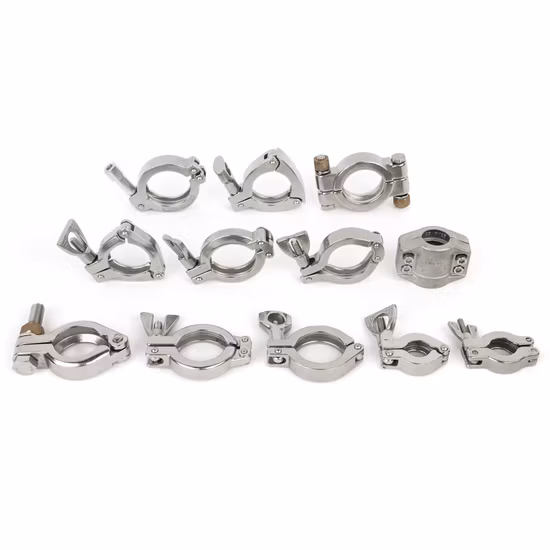 Edelstahl-Sanitär-Tri-Clamp-Schlauchadapter/Reduzierstück/T-Stück/Winkelstück für Sanitär-3A-Rohrverschraubungen